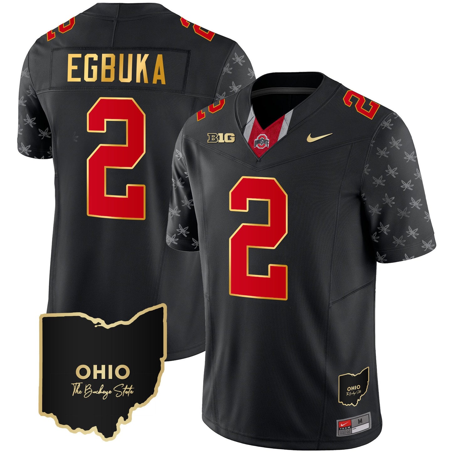 Ohio State Buckeyes 2023 Alternate Gold Jersey - Stitched