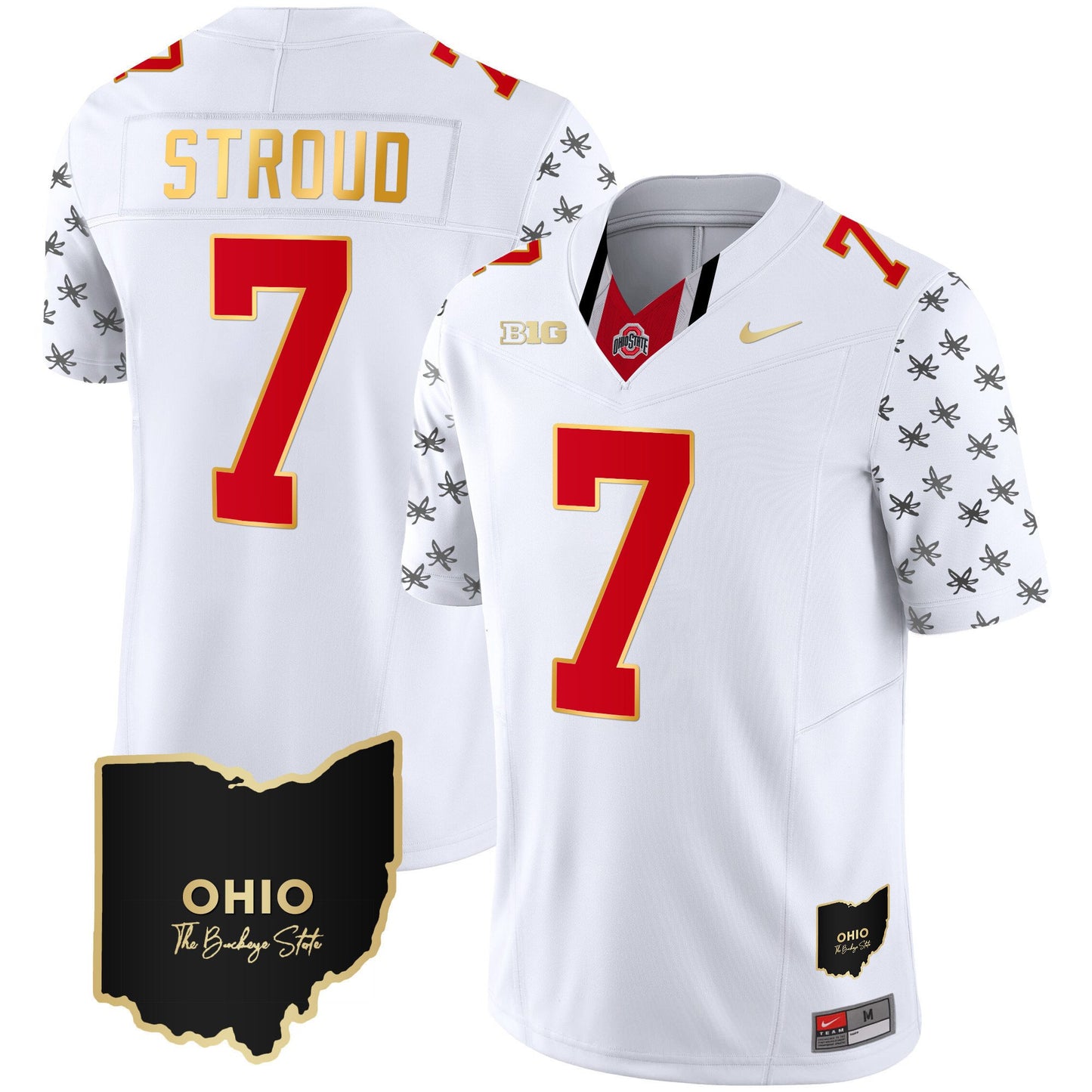 Ohio State Buckeyes 2023 Alternate Gold Jersey - Stitched