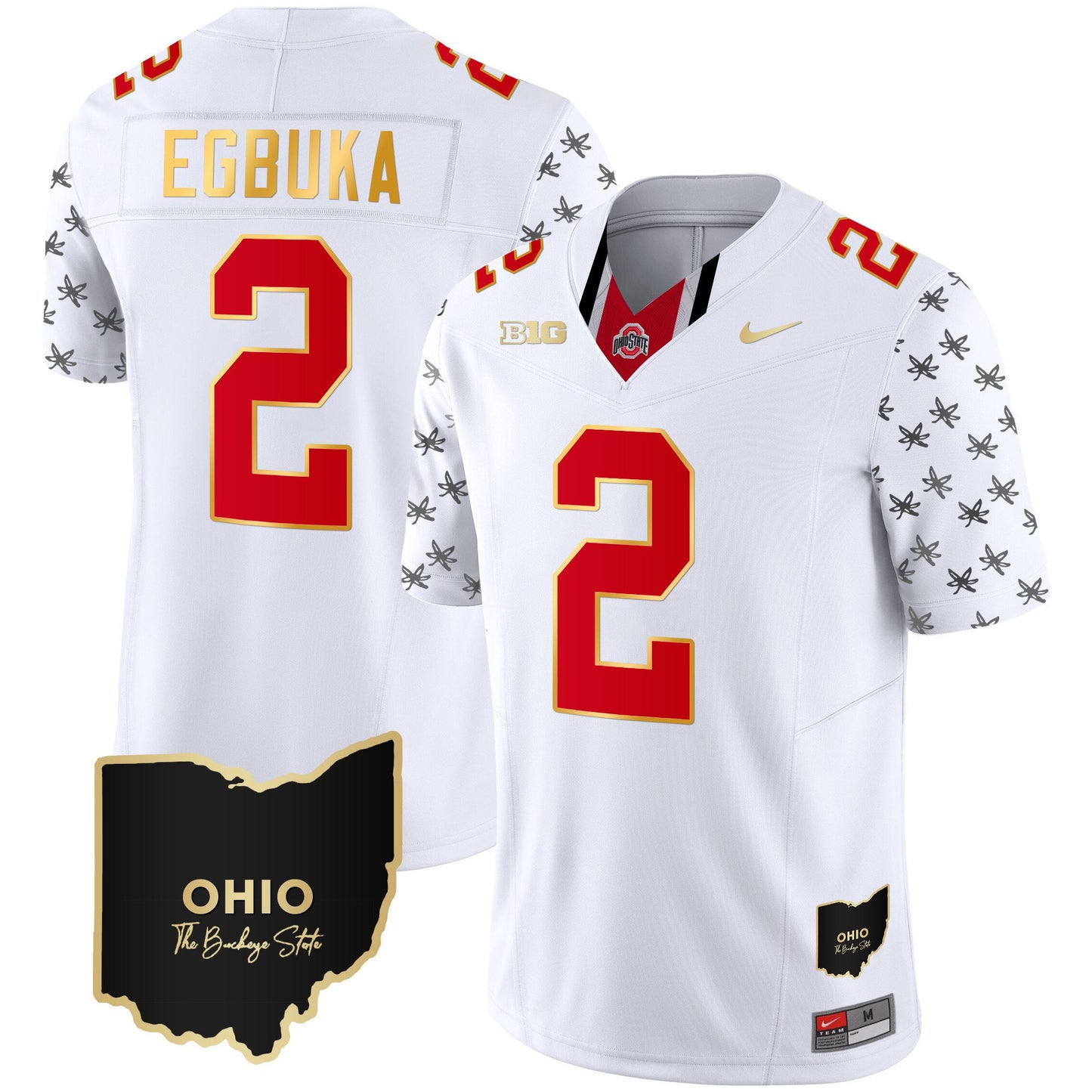 Ohio State Buckeyes 2023 Alternate Gold Jersey - Stitched