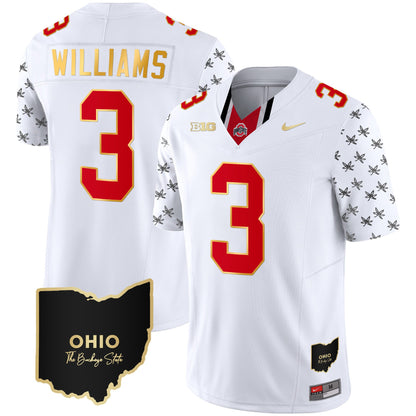 Ohio State Buckeyes 2023 Alternate Gold Jersey - Stitched