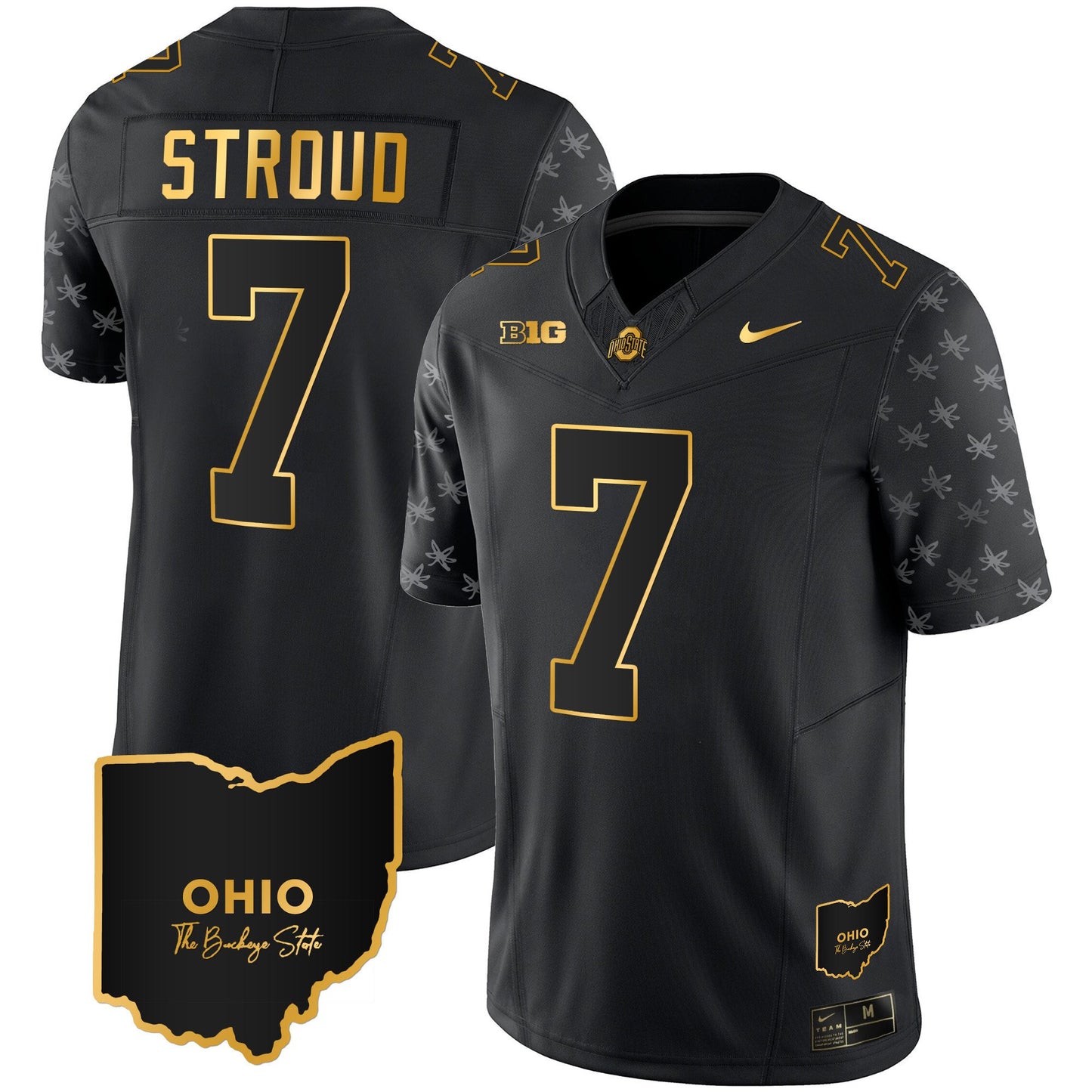 Ohio State Buckeyes 2023 Alternate Gold Jersey - Stitched