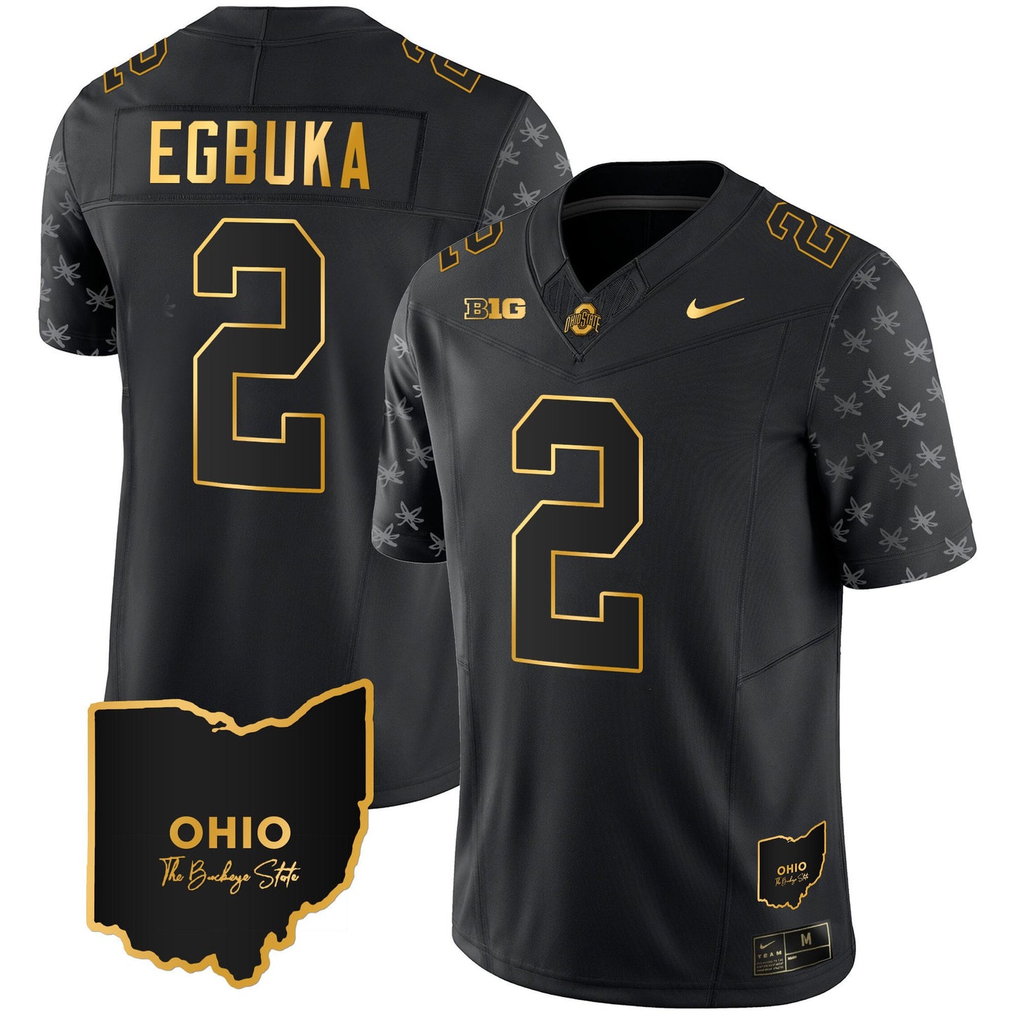 Ohio State Buckeyes 2023 Alternate Gold Jersey - Stitched