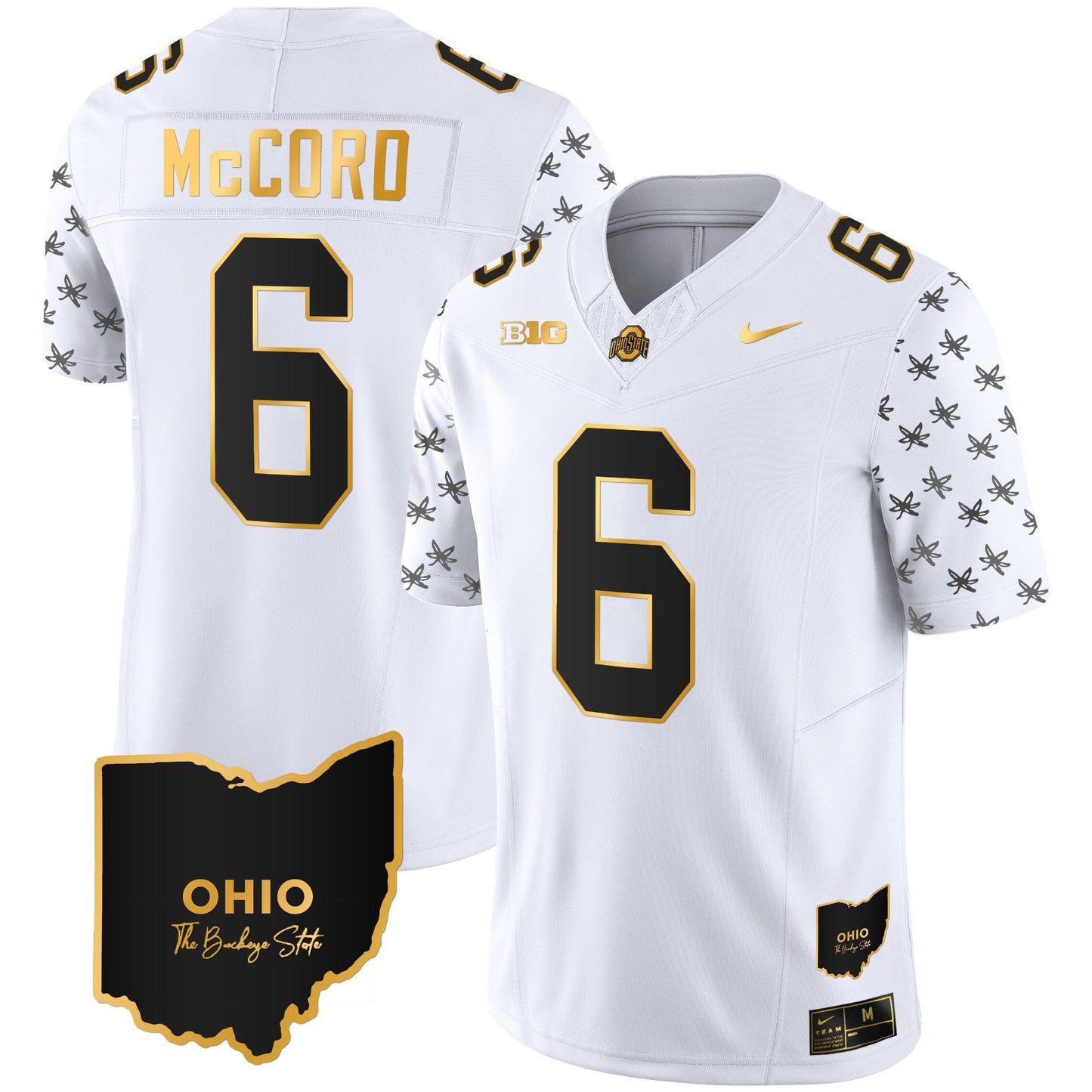 Ohio State Buckeyes 2023 Alternate Gold Jersey - Stitched