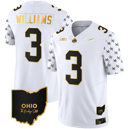 Ohio State Buckeyes 2023 Alternate Gold Jersey - Stitched