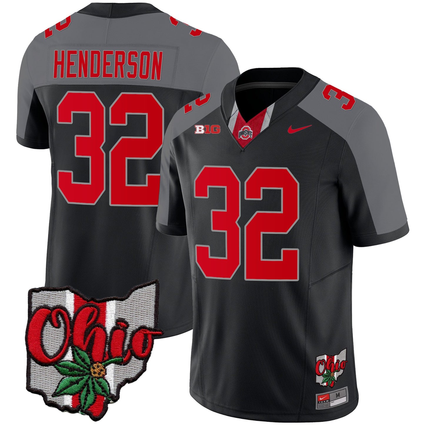 Ohio State Buckeyes 2023 Gray Alternate Jersey V2 - Stitched