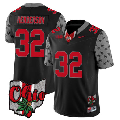 Ohio State Buckeyes 2023 Gray Alternate Jersey V2 - Stitched