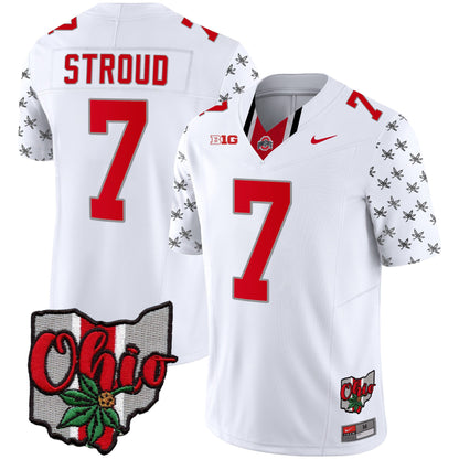 Ohio State Buckeyes 2023 Gray Alternate Jersey V2 - Stitched