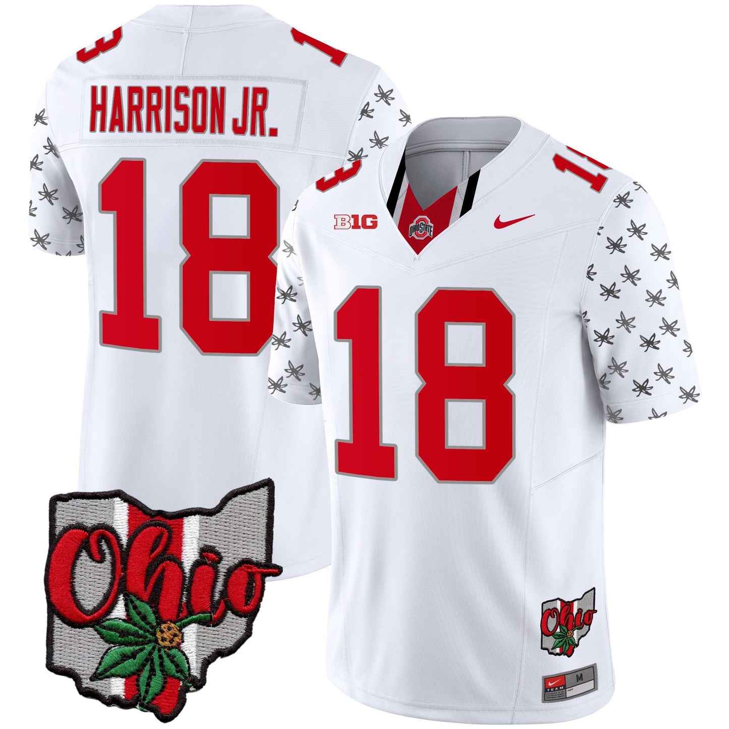 Ohio State Buckeyes 2023 Gray Alternate Jersey V2 - Stitched