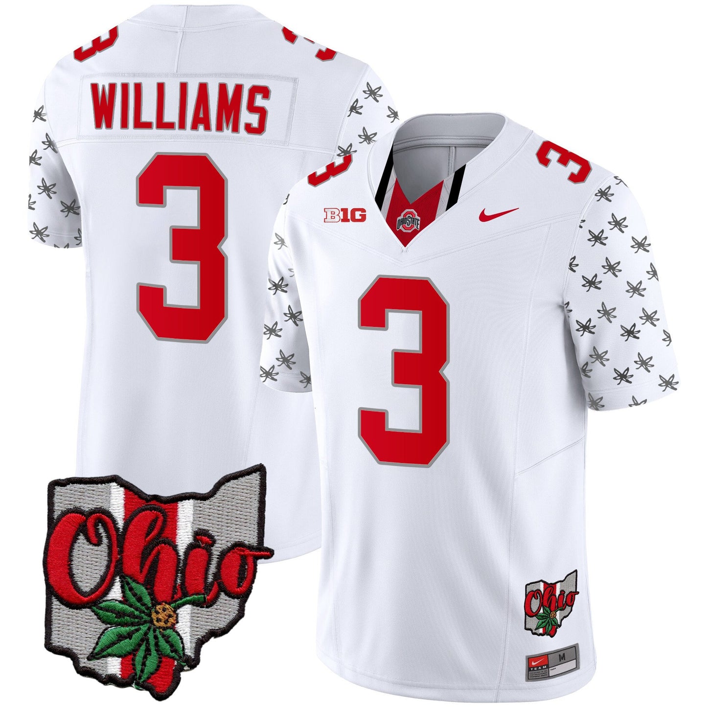 Ohio State Buckeyes 2023 Gray Alternate Jersey V2 - Stitched