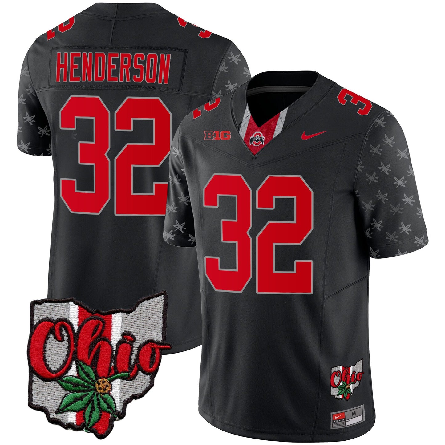 Ohio State Buckeyes 2023 Gray Alternate Jersey V2 - Stitched