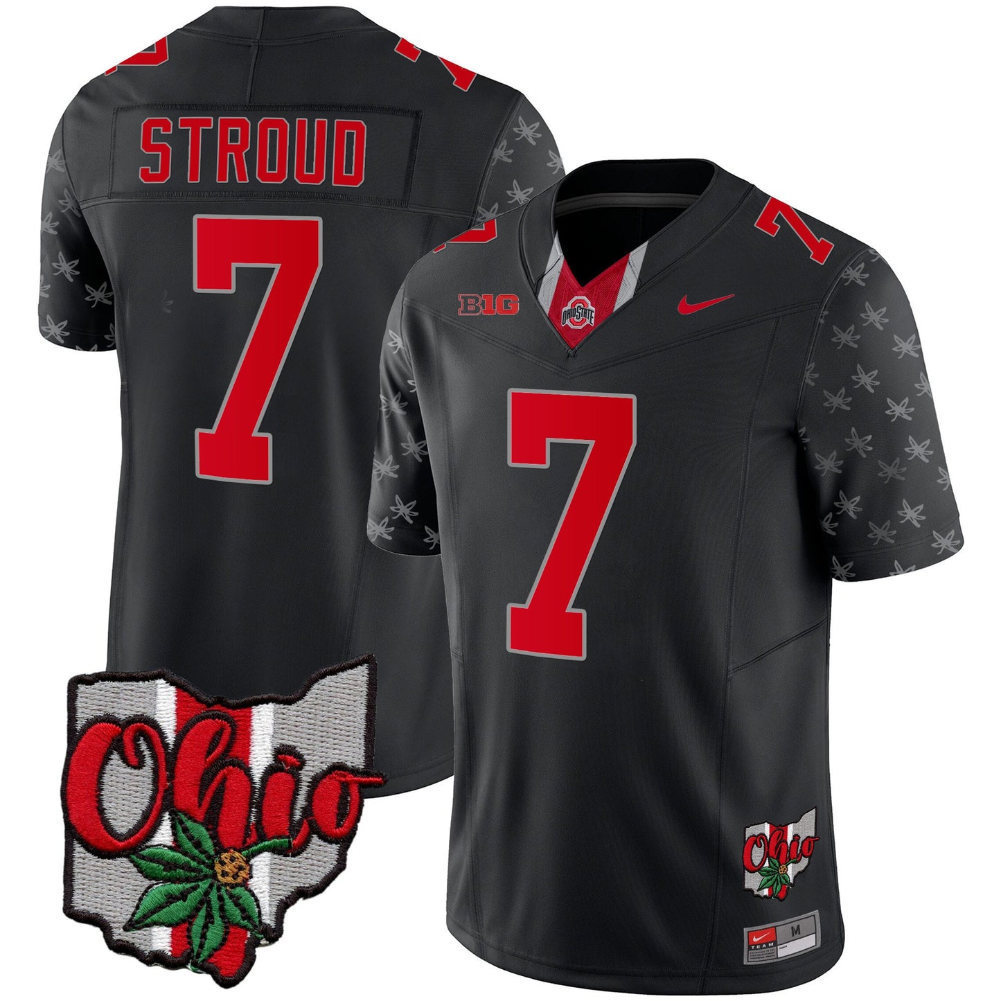 Ohio State Buckeyes 2023 Gray Alternate Jersey V2 - Stitched