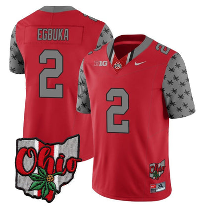 Ohio State Buckeyes 2023 Gray Alternate Jersey V2 - Stitched