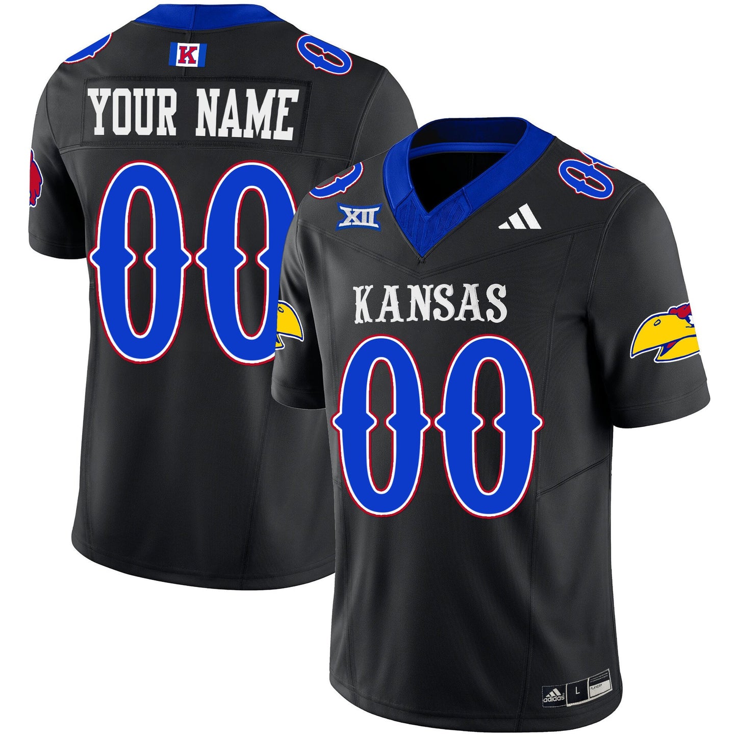 Kansas Jayhawks Blackhawk Vapor Limited Custom Jersey - All Stitched