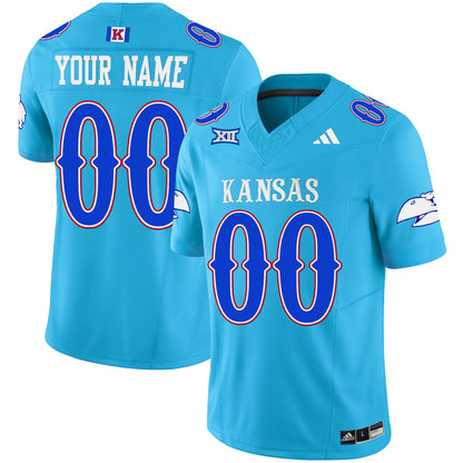 Kansas Jayhawks Blackhawk Vapor Limited Custom Jersey - All Stitched