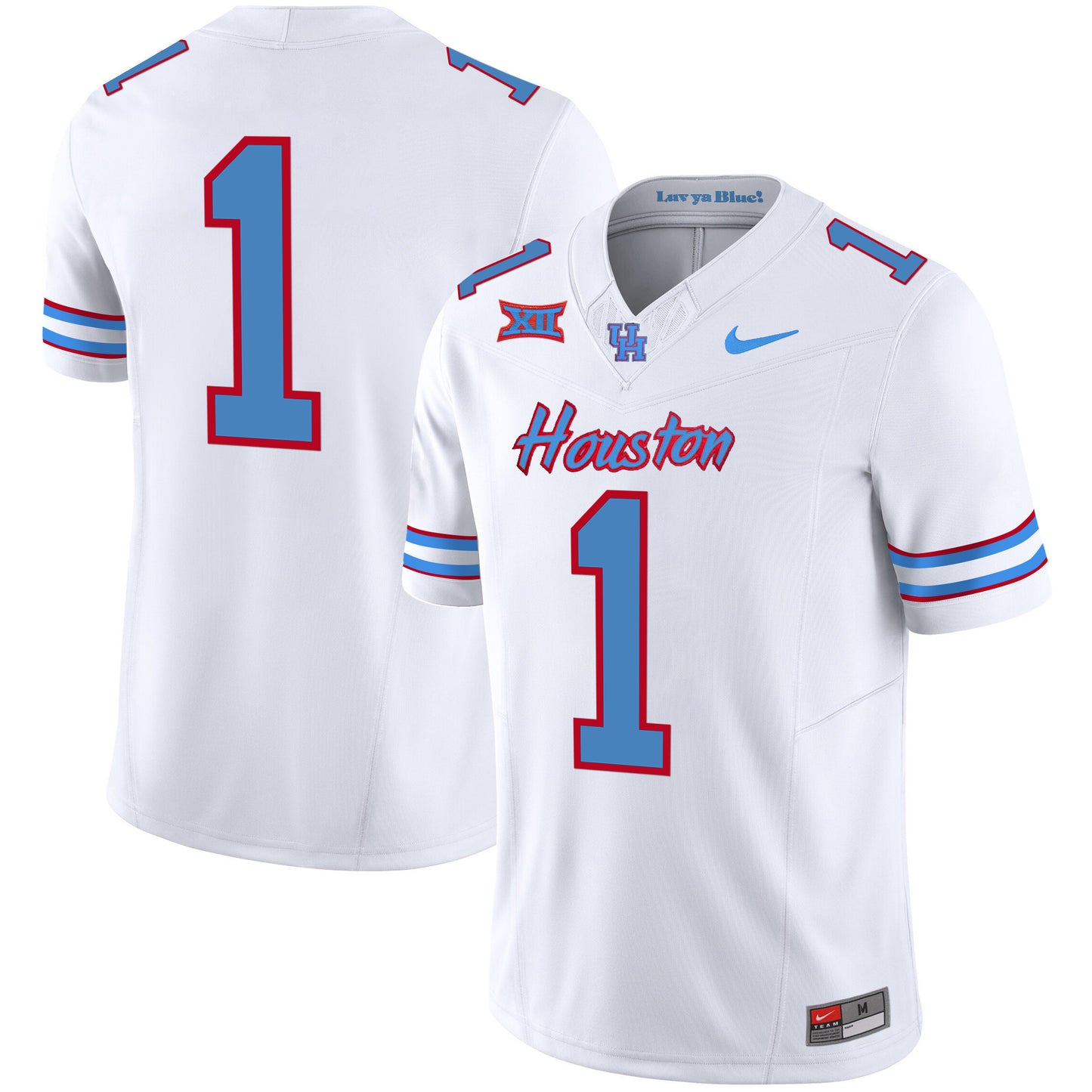 Houston Cougars 2023 Oilers Inspired Vapor Jersey V5 - All Stitched