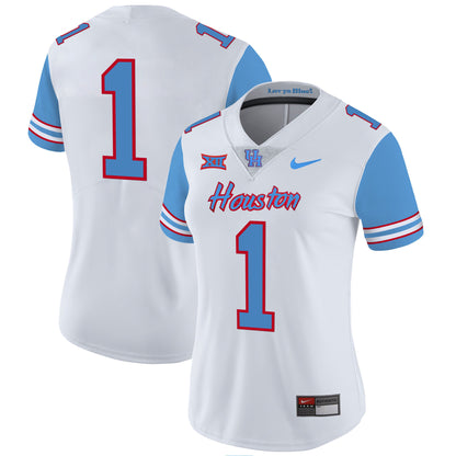 Women's Houston Cougars 2023 Oilers Inspired Vapor Jersey - All Stitched