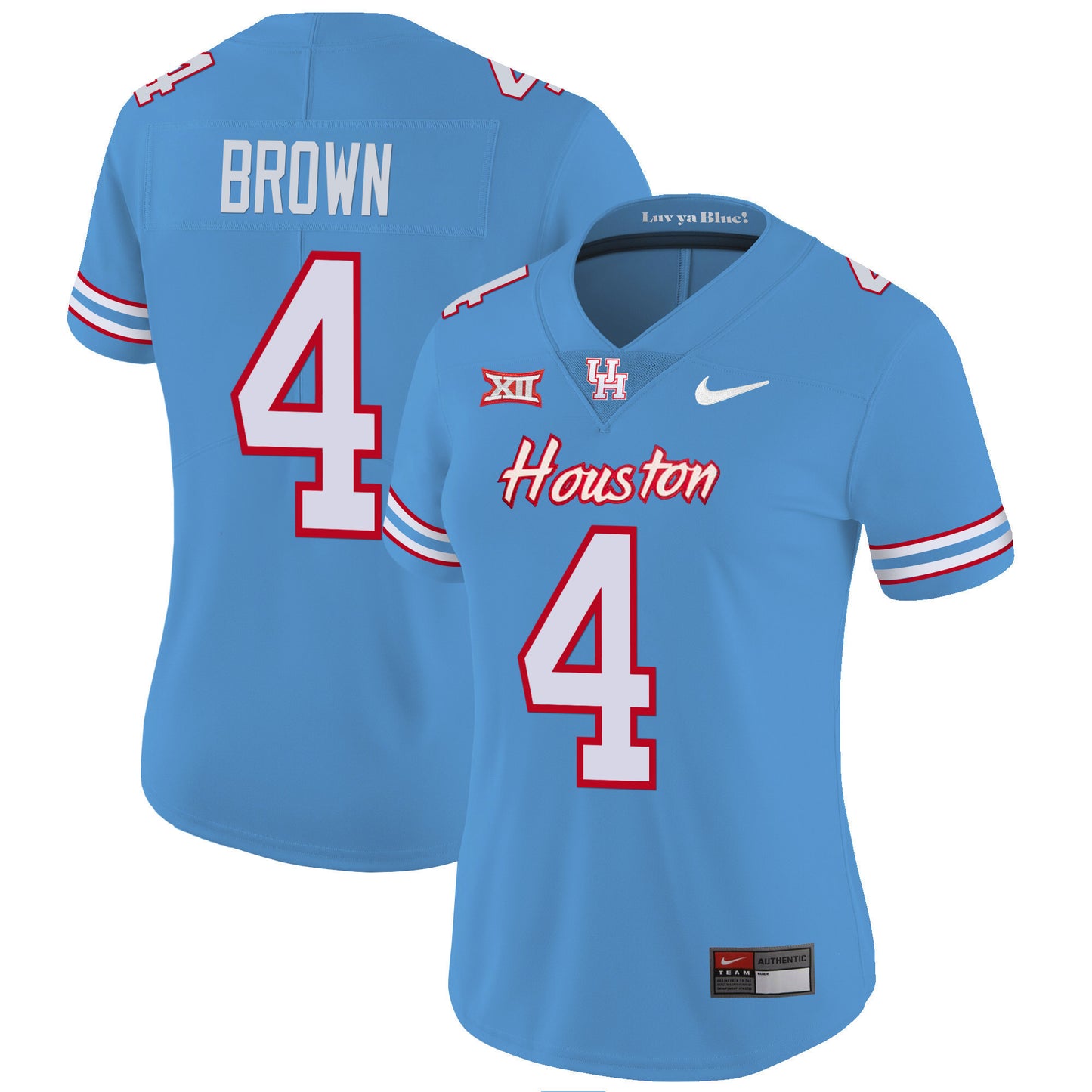 Women's Houston Cougars 2023 Oilers Inspired Vapor Jersey - All Stitched