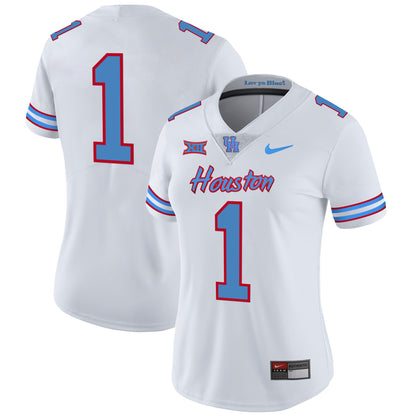 Women's Houston Cougars 2023 Oilers Inspired Vapor Jersey - All Stitched