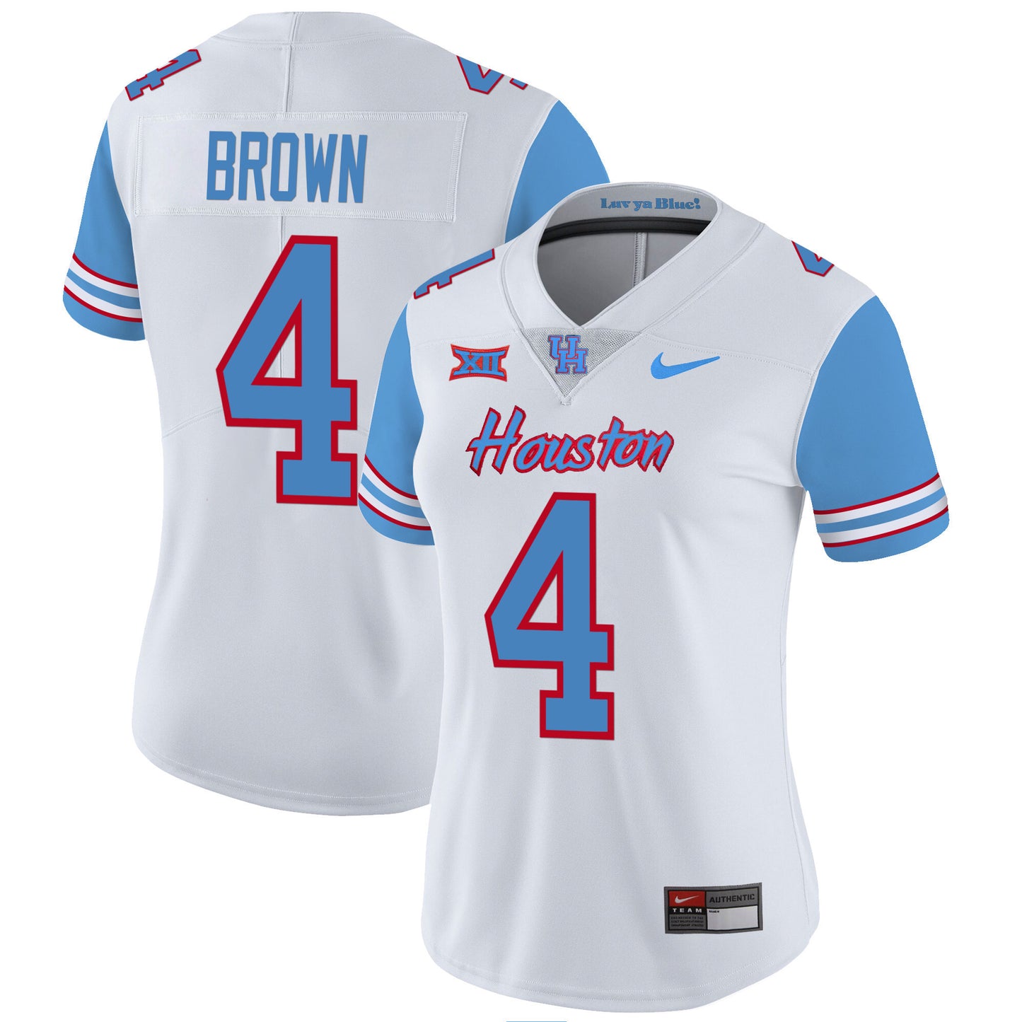 Women's Houston Cougars 2023 Oilers Inspired Vapor Jersey - All Stitched