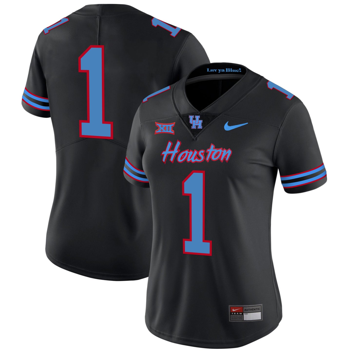 Women's Houston Cougars 2023 Oilers Inspired Vapor Jersey - All Stitched