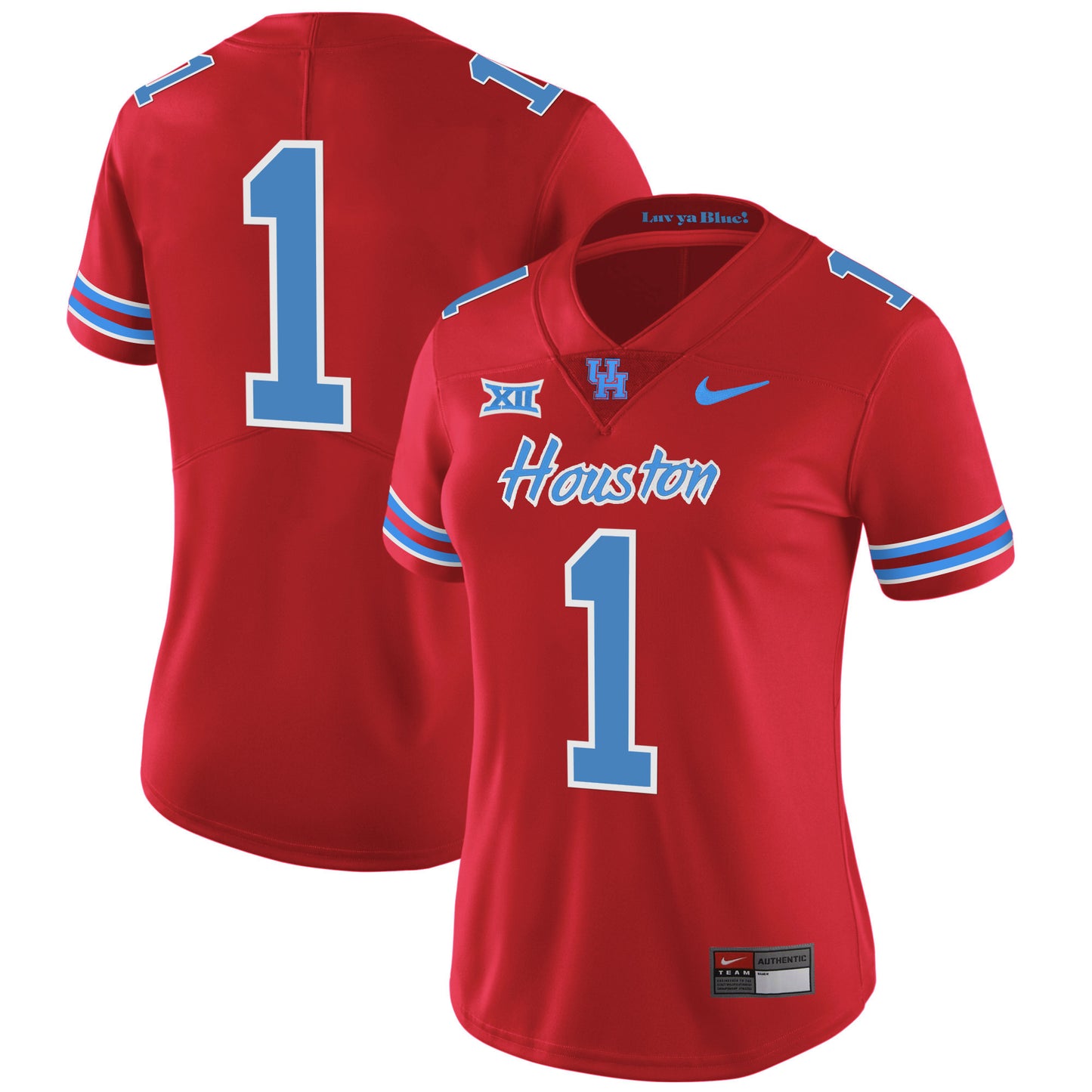 Women's Houston Cougars 2023 Oilers Inspired Vapor Jersey - All Stitched