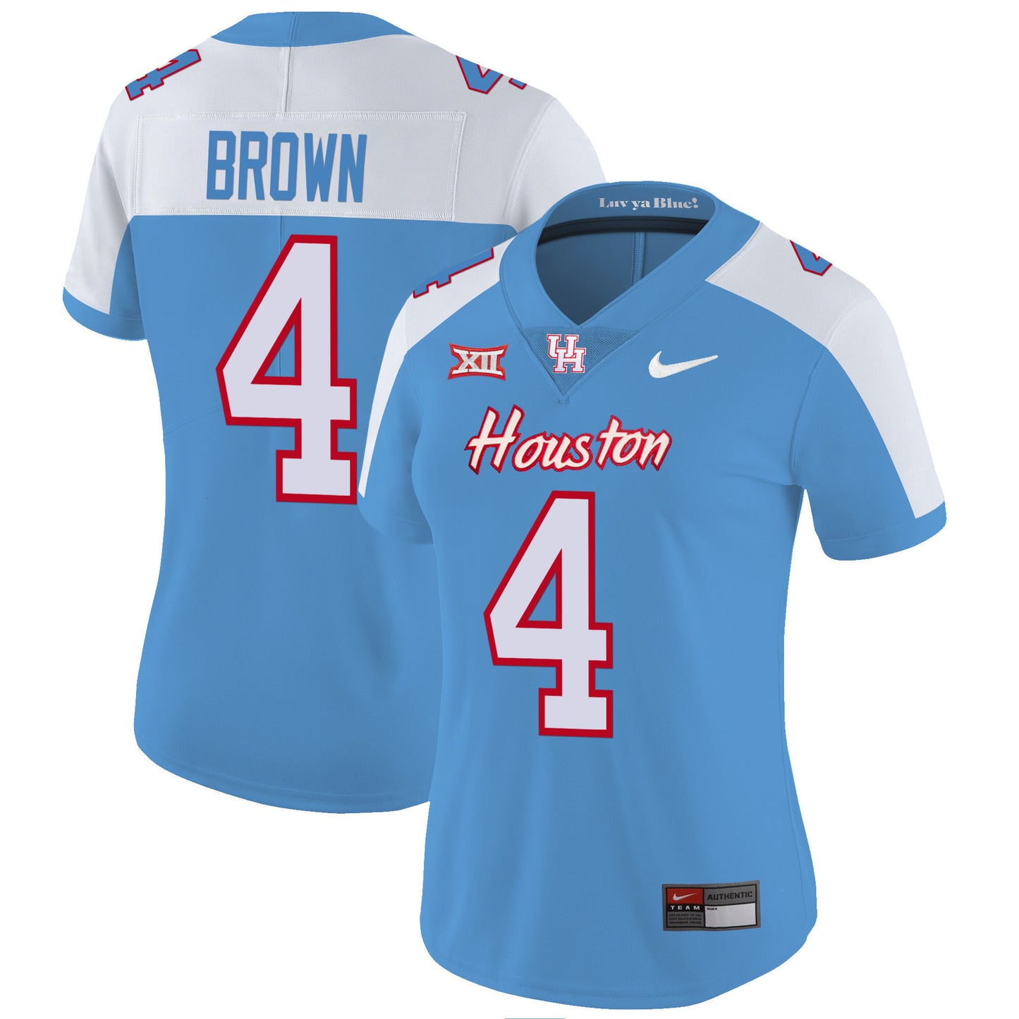 Women's Houston Cougars 2023 Oilers Inspired Vapor Jersey - All Stitched