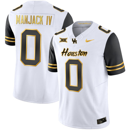 Houston Cougars 2023 Oilers Inspired Gold Jersey - All Stitched