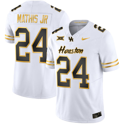 Houston Cougars 2023 Oilers Inspired Gold Jersey - All Stitched