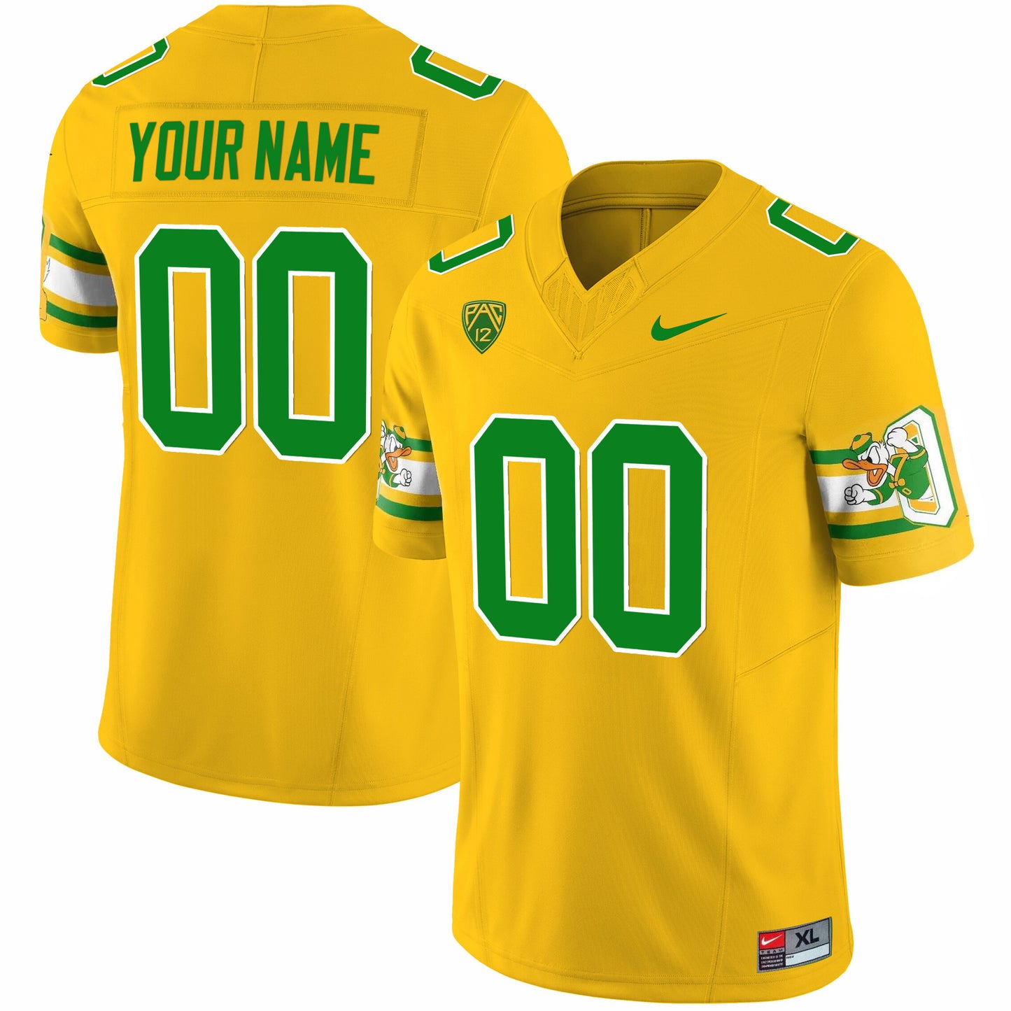 Oregon Ducks 'Mighty Oregon' 1984 Throwback Custom Jersey V2 - Stitched