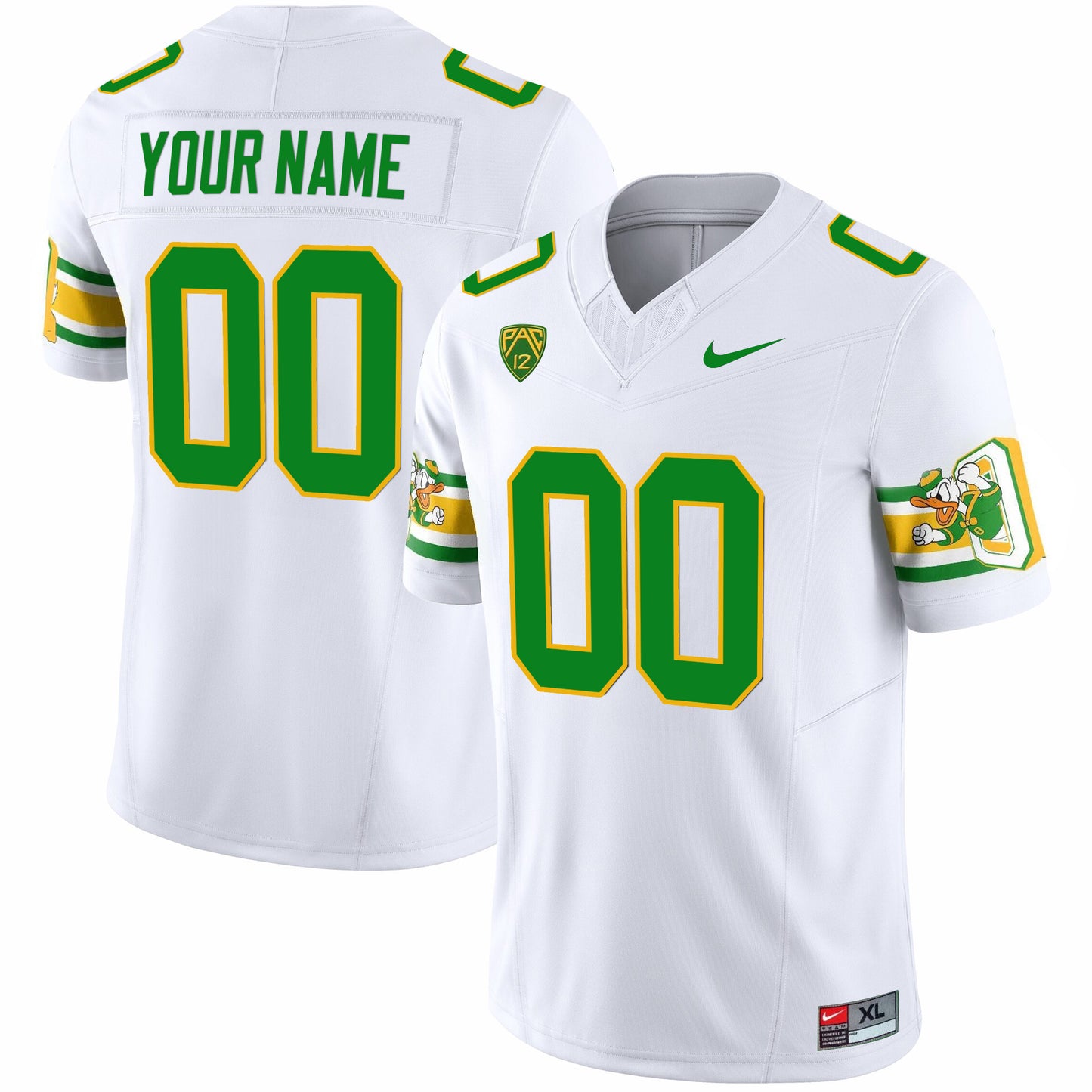 Oregon Ducks 'Mighty Oregon' 1984 Throwback Custom Jersey V2 - Stitched