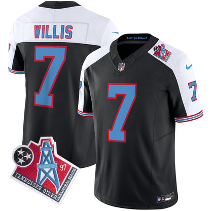 Titans 1997 Throwback Limited Vapor Jersey V2 - All Stitched