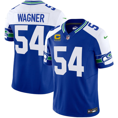 Seahawks Throwback & Gold Vapor Limited Jersey - All Stitched