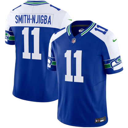 Seahawks Throwback & Gold Vapor Limited Jersey - All Stitched