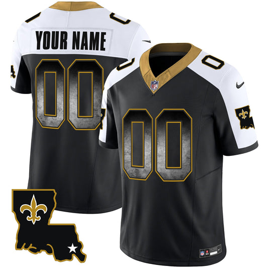 Saints 1987 Legacy Arch Smoke Custom Jersey - All Stitched