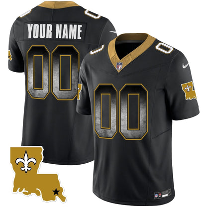 Saints 1987 Legacy Arch Smoke Custom Jersey - All Stitched