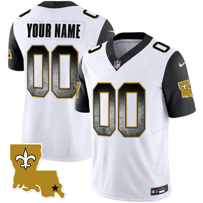 Saints 1987 Legacy Arch Smoke Custom Jersey - All Stitched