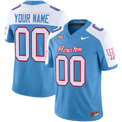 Houston Cougars 2023 Oilers Inspired Vapor Custom Jersey V4 - All Stitched