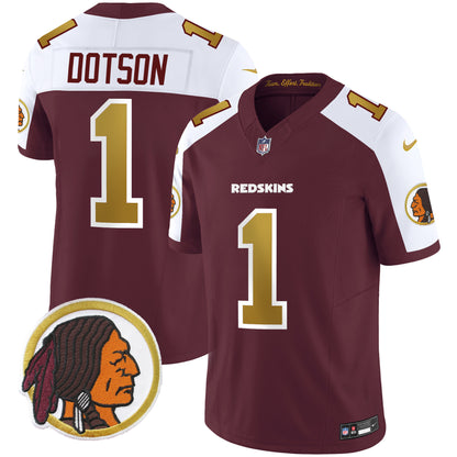 Washington Redskins Throwback Vapor Limited Jersey - All Stitched