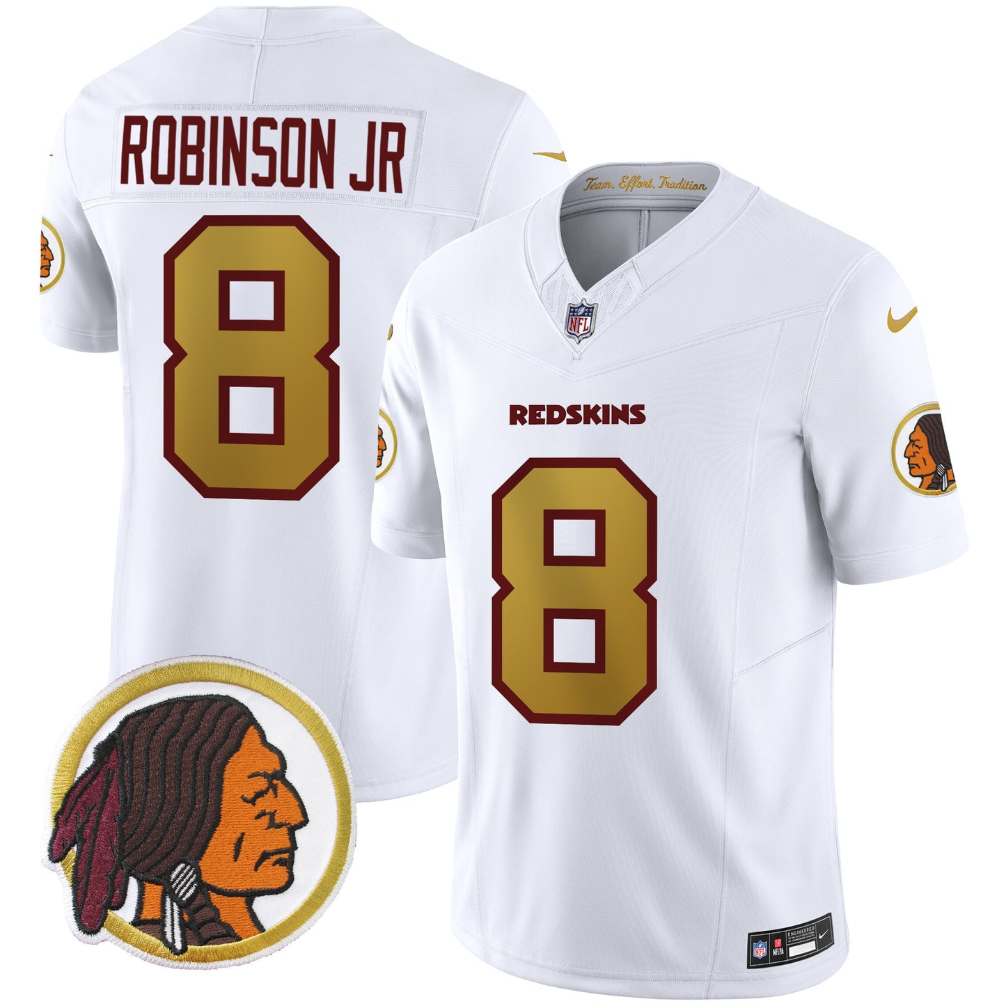 Washington Redskins Throwback Vapor Limited Jersey - All Stitched