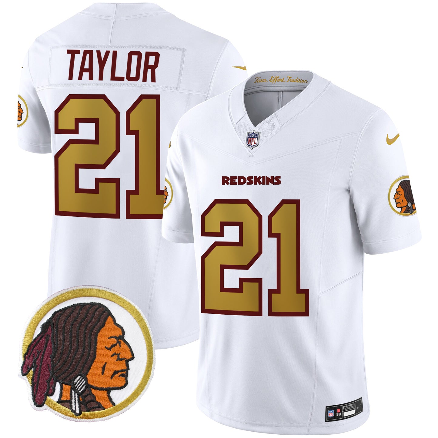 Washington Redskins Throwback Vapor Limited Jersey - All Stitched