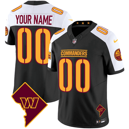 Washington Commanders Washington DC Map Patch Custom Jersey - All Stitched