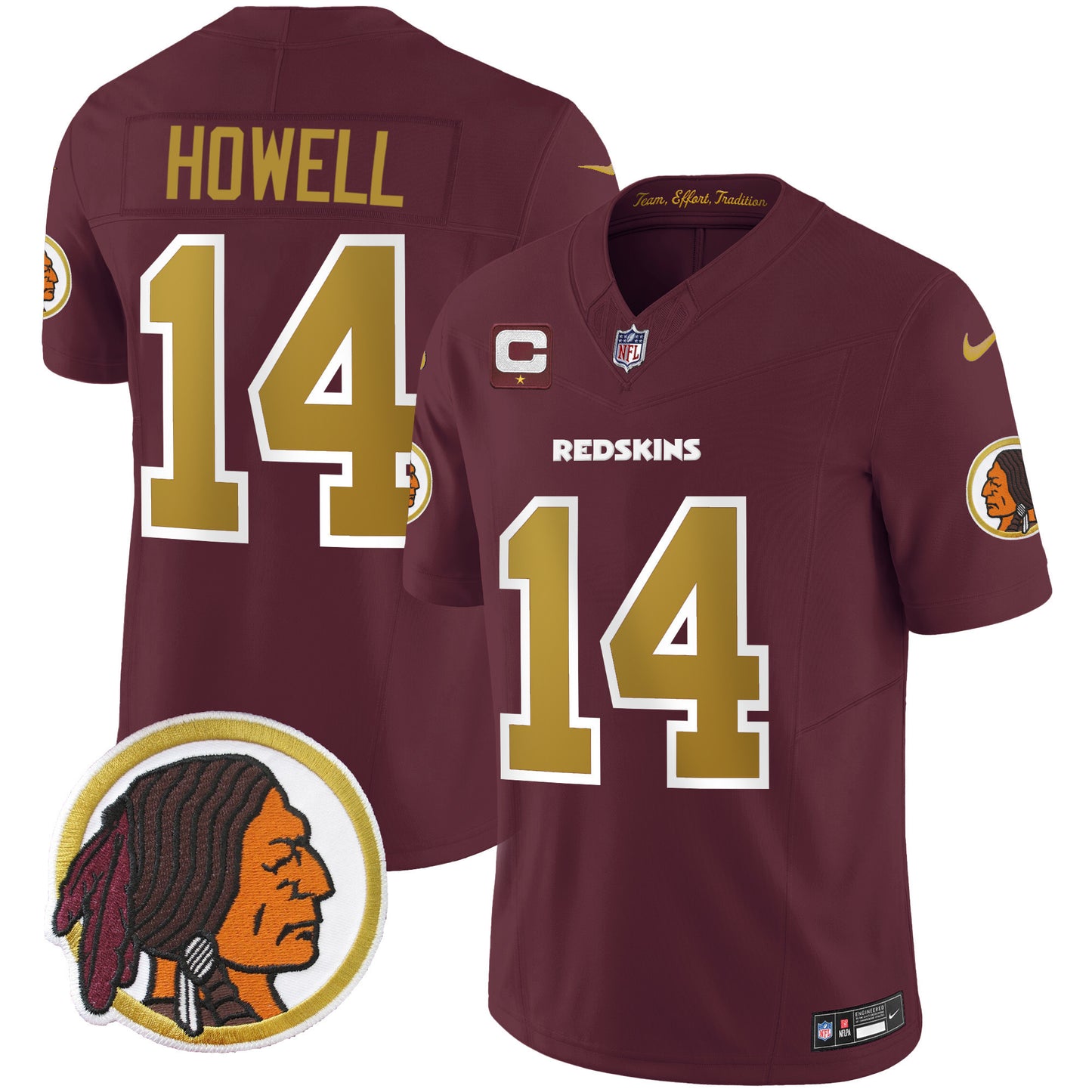 Washington Redskins Throwback Vapor Limited Jersey - All Stitched