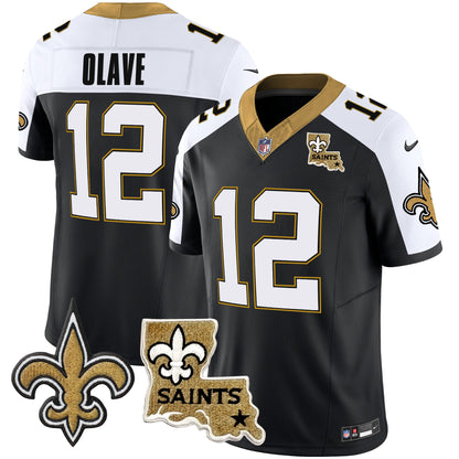 Saints Vapor Limited Jersey - New Orleans Patch - All Stitched