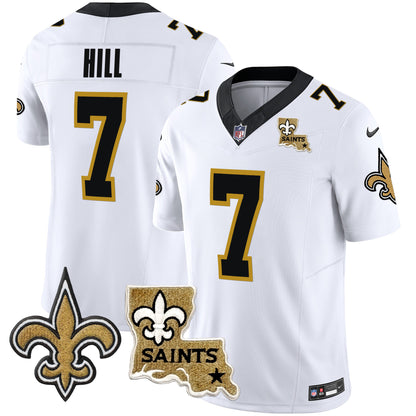 Saints Vapor Limited Jersey - New Orleans Patch - All Stitched