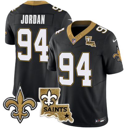 Saints Vapor Limited Jersey - New Orleans Patch - All Stitched