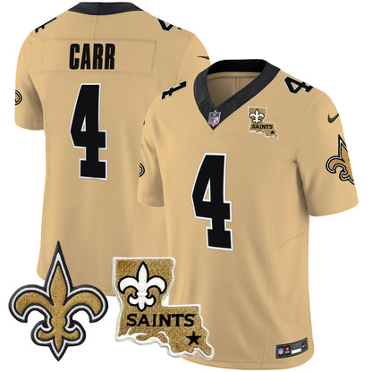 Saints Vapor Limited Jersey - New Orleans Patch - All Stitched