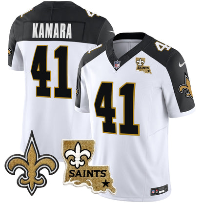 Saints Vapor Limited Jersey - New Orleans Patch - All Stitched