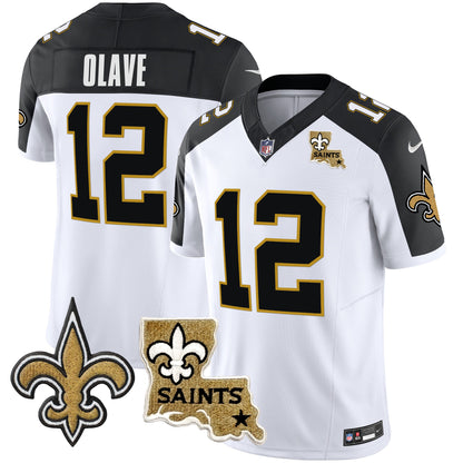 Saints Vapor Limited Jersey - New Orleans Patch - All Stitched