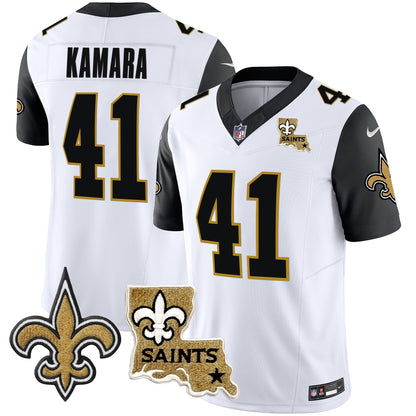 Saints Vapor Limited Jersey - New Orleans Patch - All Stitched