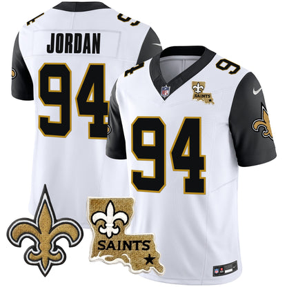 Saints Vapor Limited Jersey - New Orleans Patch - All Stitched